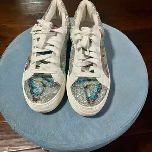 Betsey Johnson Shoes Betsey Johnson Silver And Blue Sparkle